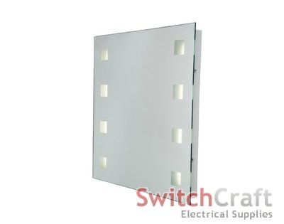 Robus Bathroom Mirror 8 frosted square lights